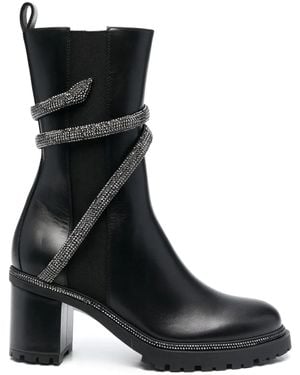 Rene Caovilla Bottines Chelsea Cleo 65 Mm - Black