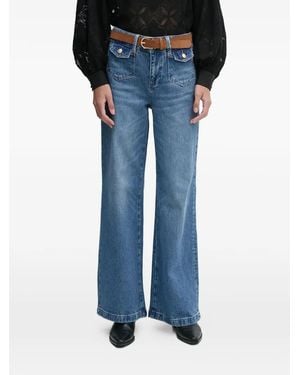 Mos Mosh Flap-Pocket Jeans - Blue