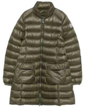 Moncler Igelle Logo-Patch Puffer Jacket - Green
