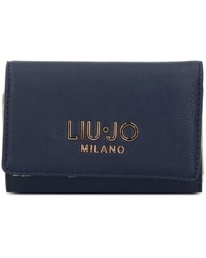 Liu Jo Logo-Lettering Wallet - Blue