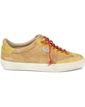 Golden Goose Panelled Trainers - Brown