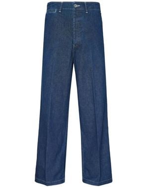 Visvim Broader Wide-Leg Jeans - Blue