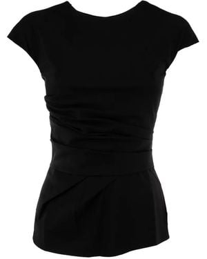 La Petite Robe Di Chiara Boni Draped T-Shirt - Black