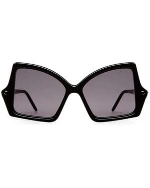 Kuboraum Geometric-Frame Sunglasses - Black