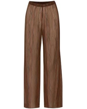 Baobab Pantalon Taille Haute Gola - Brown