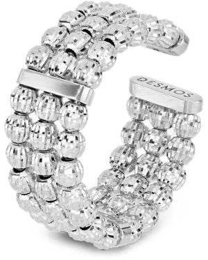 Desmo Dreifacher Crystal Ring - Weiß