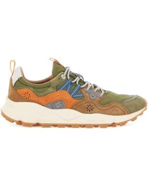 Flower Mountain Sneakers Yamano 3 Con Inserti - Verde