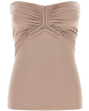 Rick Owens Alannah Cut-Out Top - Natural
