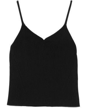 CFCL Top con cuello en V - Negro