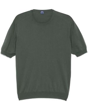 Fedeli ファインニット Tシャツ - グリーン