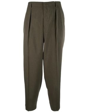 Cellar Door Pleated Trousers - Green