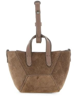 Brunello Cucinelli Micro Bc Duo Tote Bag - Braun