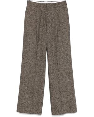 Sandro Pantaloni Con Piega - Grigio