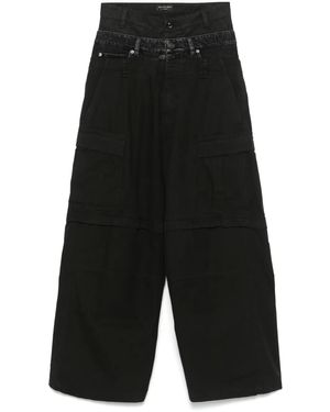Balenciaga トリプルウエスト パンツ - ブラック