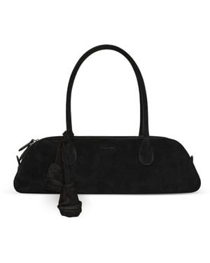 Magda Butrym Brigitte Trapeze Floral-Detail Tote Bag - Black