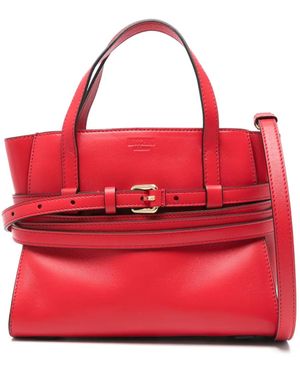 Moschino Small Tie Me Tote Bag - Red