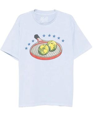 Melt Graphic-Print T-Shirt - White