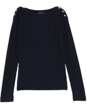 agnès b. Long-Sleeve T-Shirt - Blue