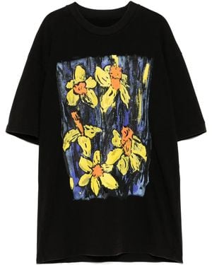 JNBY Graphic-Print T-Shirt - Black