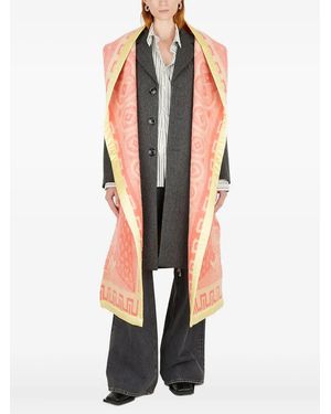 MERYLL ROGGE Detachable-Scarf Wool Coat - White