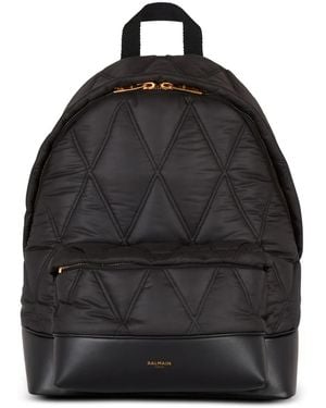 Balmain Sac À Dos Matelassé - Noir