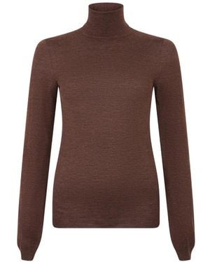 Maison Margiela Roll-Neck Long-Sleeve Jumper - Brown