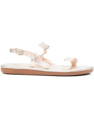 Ancient Greek Sandals Open-Toe Slingback Sandals - White