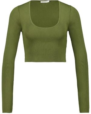 Zimmermann Acacia Knit Scoop Top in White | Lyst