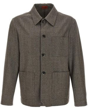 Barena Patch-Pocket Button-Closure Shirt - Gray