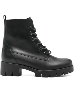 Gabor Lace-Up Booties - Black