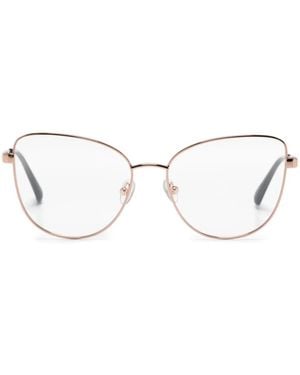 MAX&Co. Cat-Eye-Brille Mit Logo-Gravur - Natur