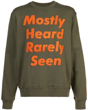Mostly Heard Rarely Seen Logo Patch Sweatshirt - Grey