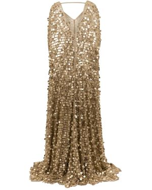 SANA OSMANI Diva Sequin Maxi Dress - Natural