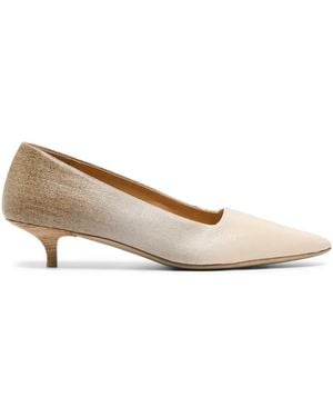 Marsèll Longiforma Leather Court Shoes - Natural