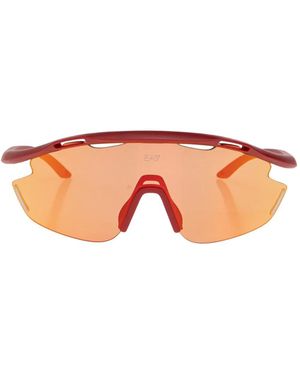 EA7 Gafas De Sol Con Lentes Envolventes - Rosa