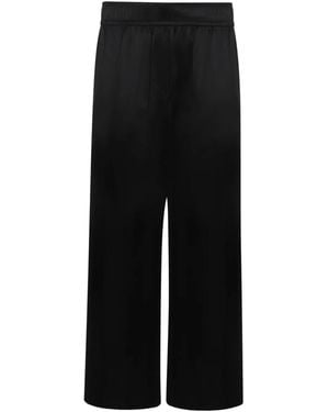Brunello Cucinelli Satin Trousers - Black