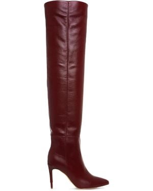 Ginissima 95Mm Milana Thigh-High Boots - Red