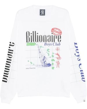 BBCICECREAM Yachting Graphic-Print Long-Sleeve T-Shirt - White