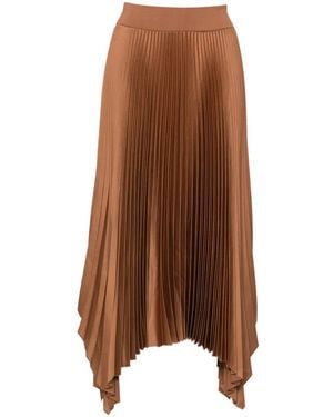 JOSEPH Ade Asymmetric Skirt - Brown