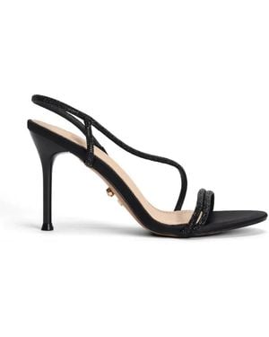 Twentyfourhaitch Embellished Strap Sandals - White
