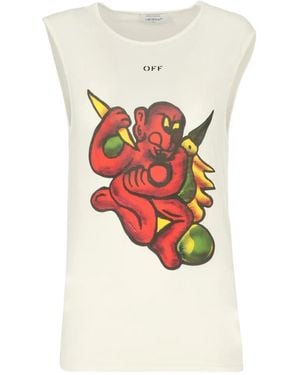 Off-White c/o Virgil Abloh T-Shirt Graphique - Blanc