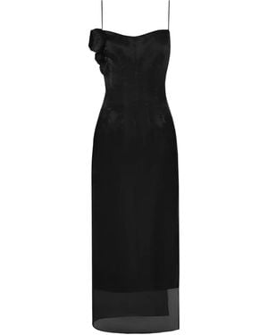 ANOUKI Organza Jurk - Zwart