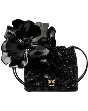 Pinko Shoulder Bucket Bag - Black