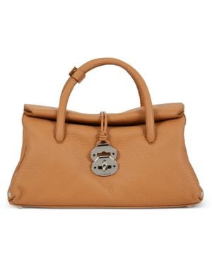 Zanellato Bolso Satchel Dotta Pequeño - Marrón