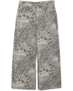 JNBY Graphic-Print Jeans - Grey