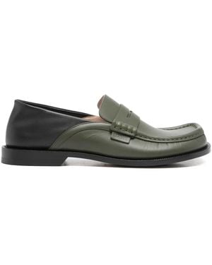 Loewe Paneled Loafers - Green