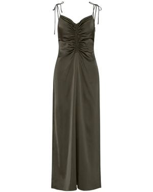 ROTATE BIRGER CHRISTENSEN Abito Lungo Con Scollo A V - Verde