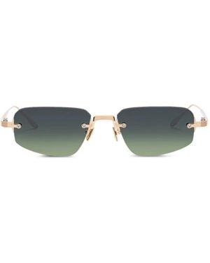 Akoni Juno Three 12K Rimless Sunglasses - Metallic