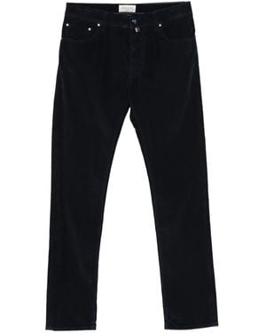 Jacob Cohen Embellished Corduroy Trousers - Blue