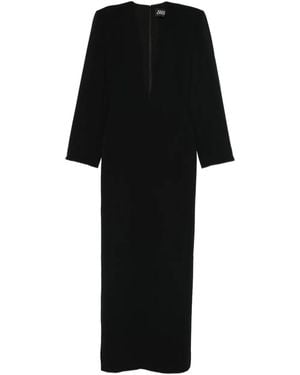 Solace London Deacon Long-Sleeve Maxi Dress - Black
